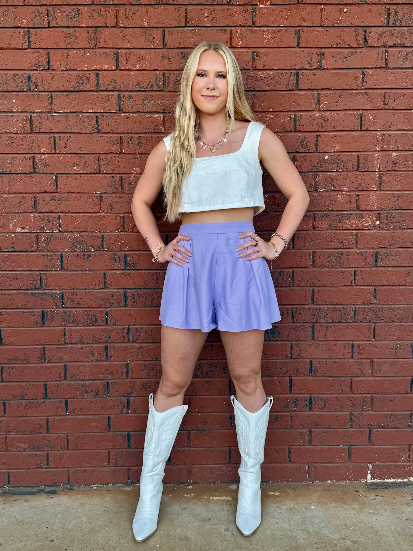 Flowy Purple Shorts