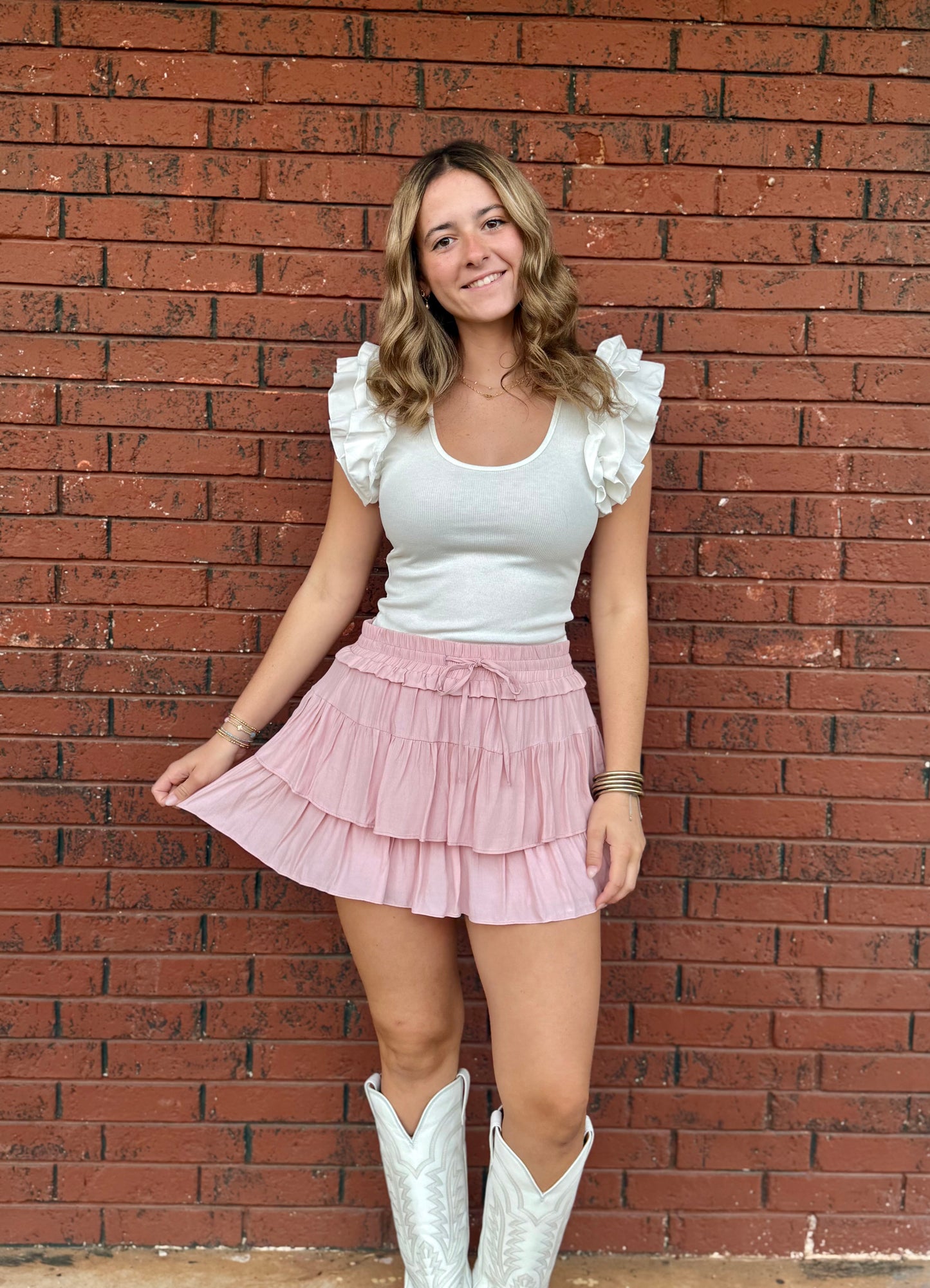 Soild Color Skirt