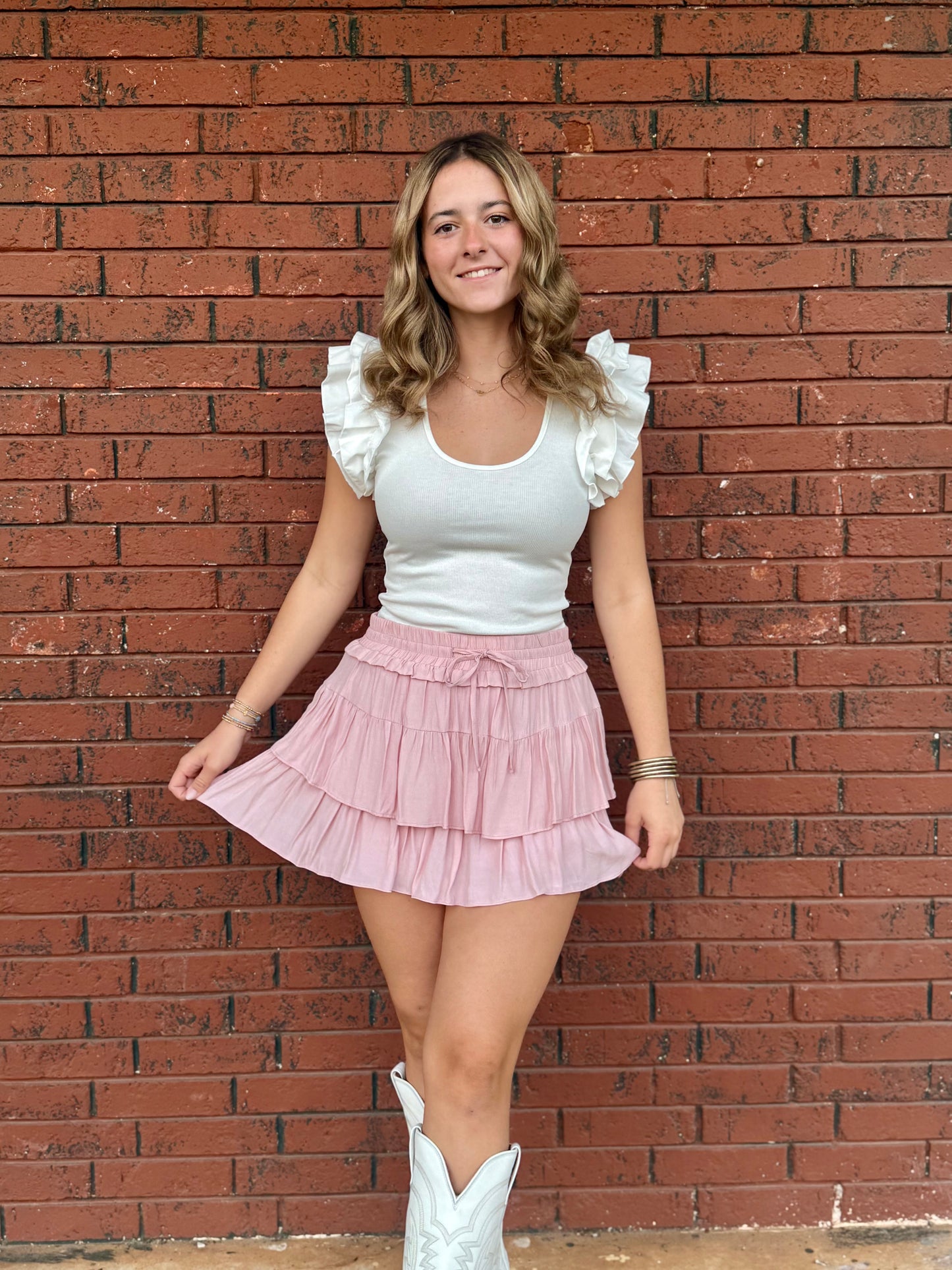 Soild Color Skirt