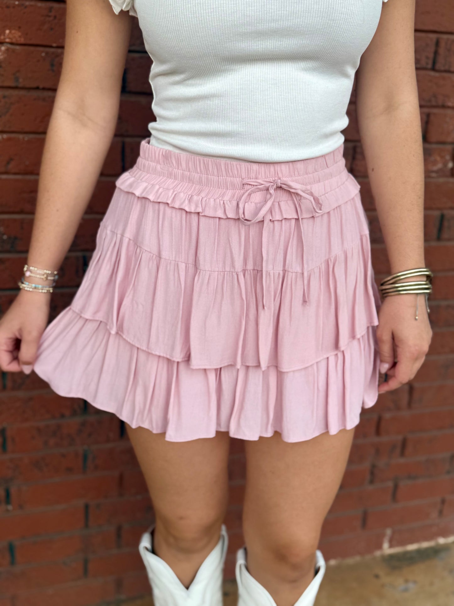 Soild Color Skirt