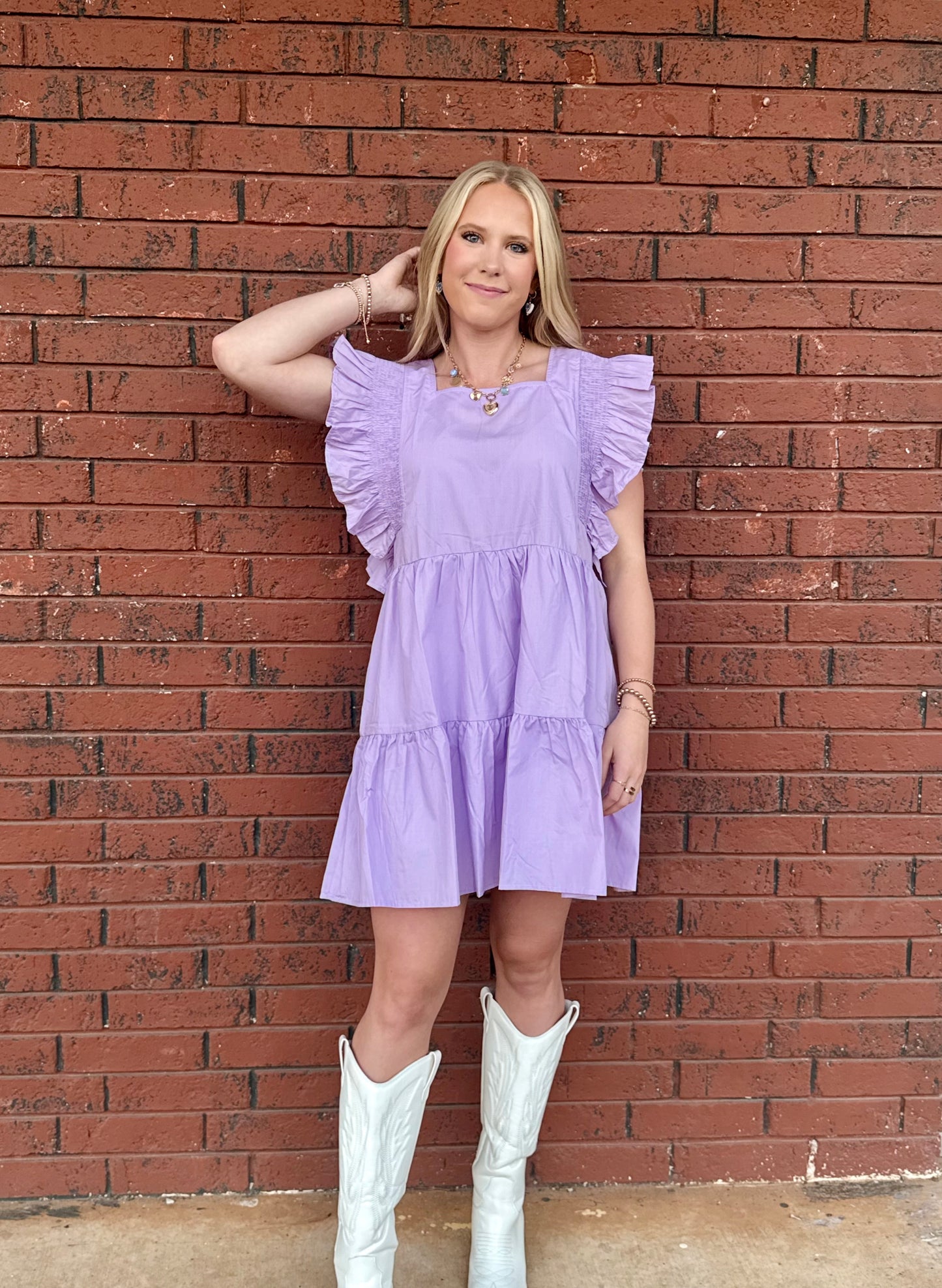 Purple Flowy Dress