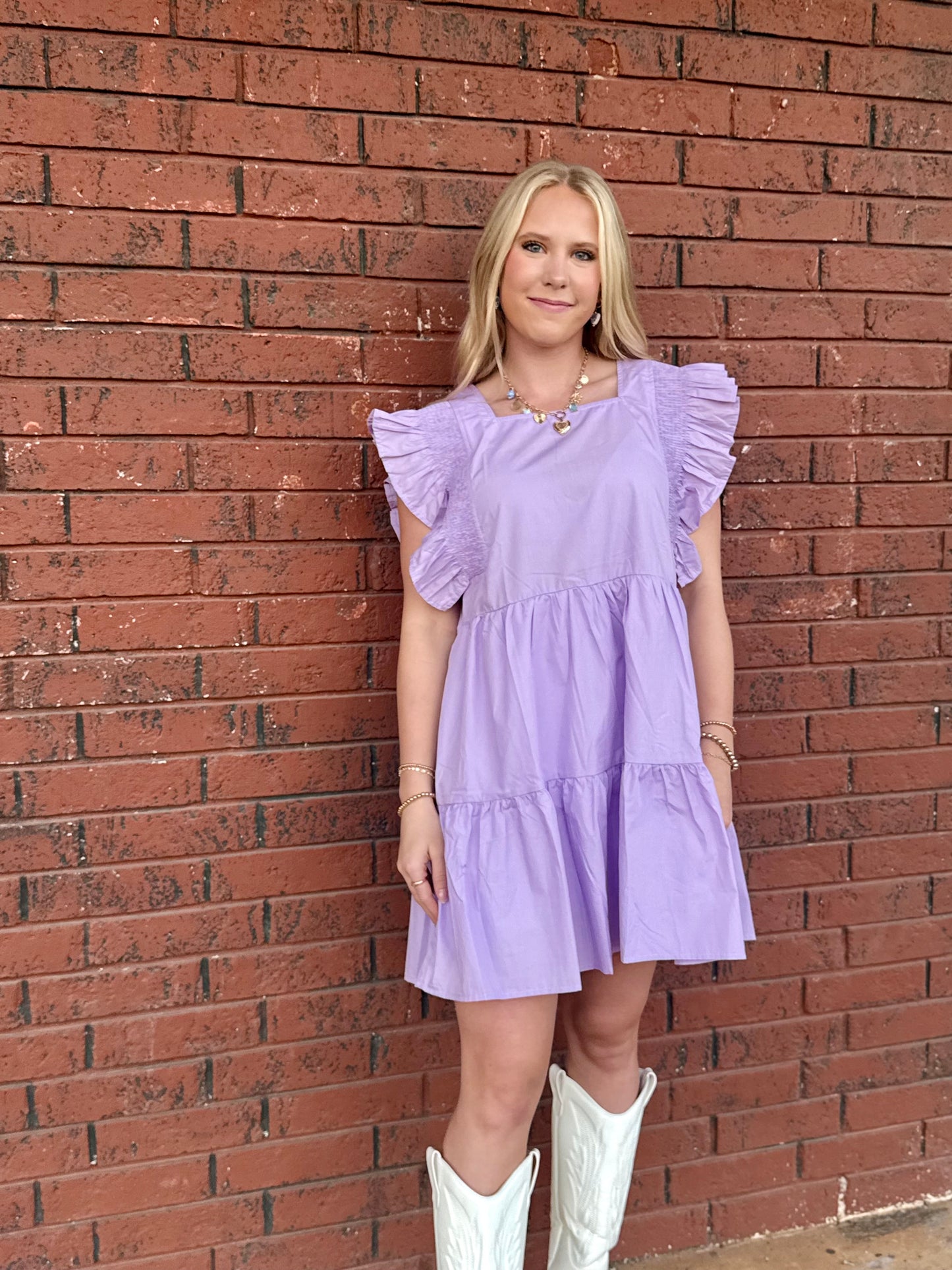 Purple Flowy Dress