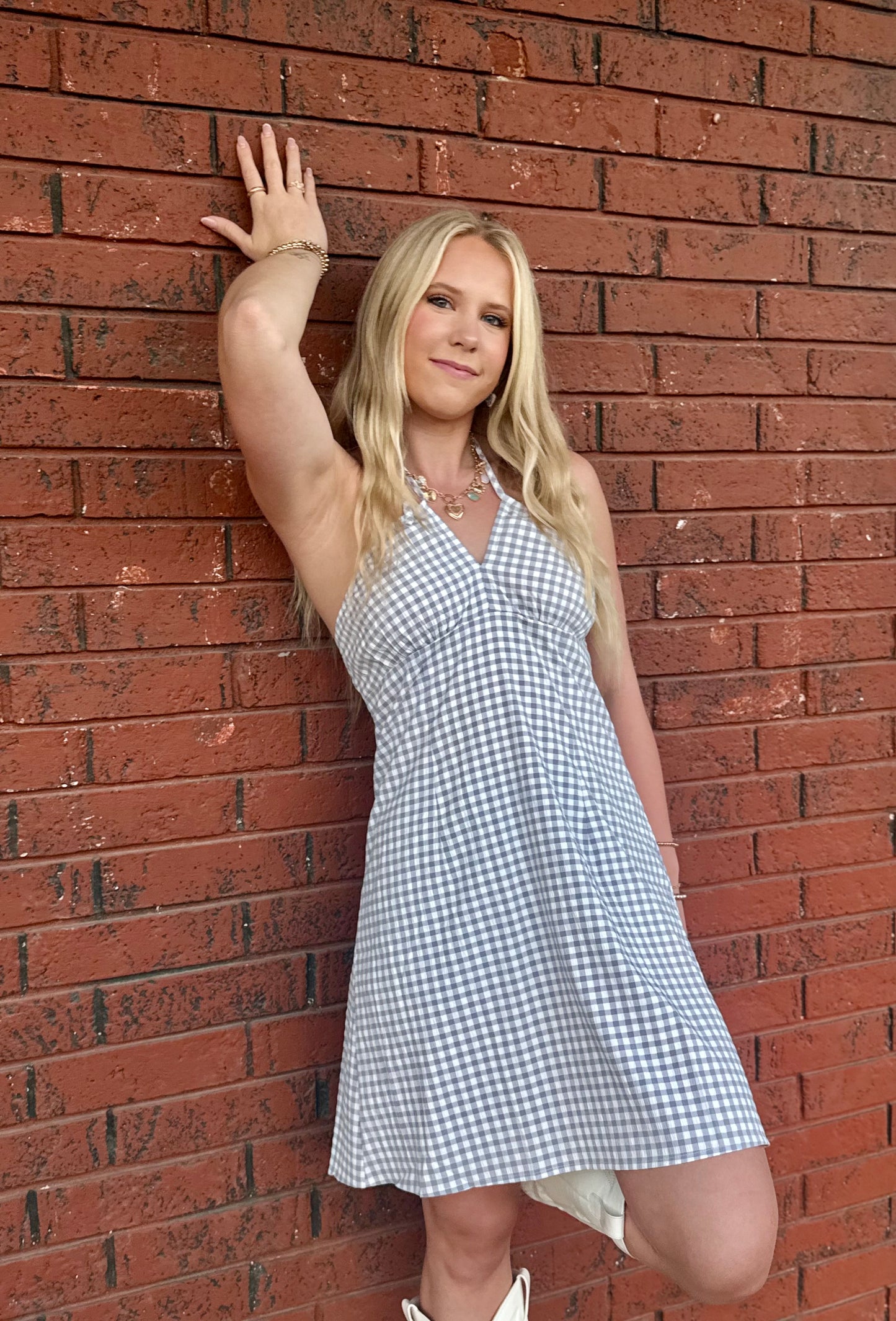 Purple Gingham Dress