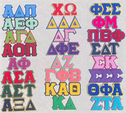 Chenille Sorority Patches