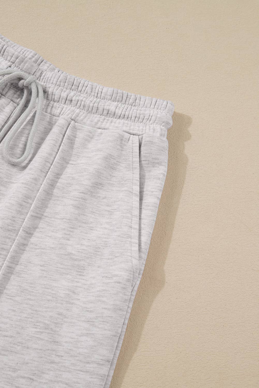 Polo Collar V Neck Pullover and Drawstring Sweatpants Set