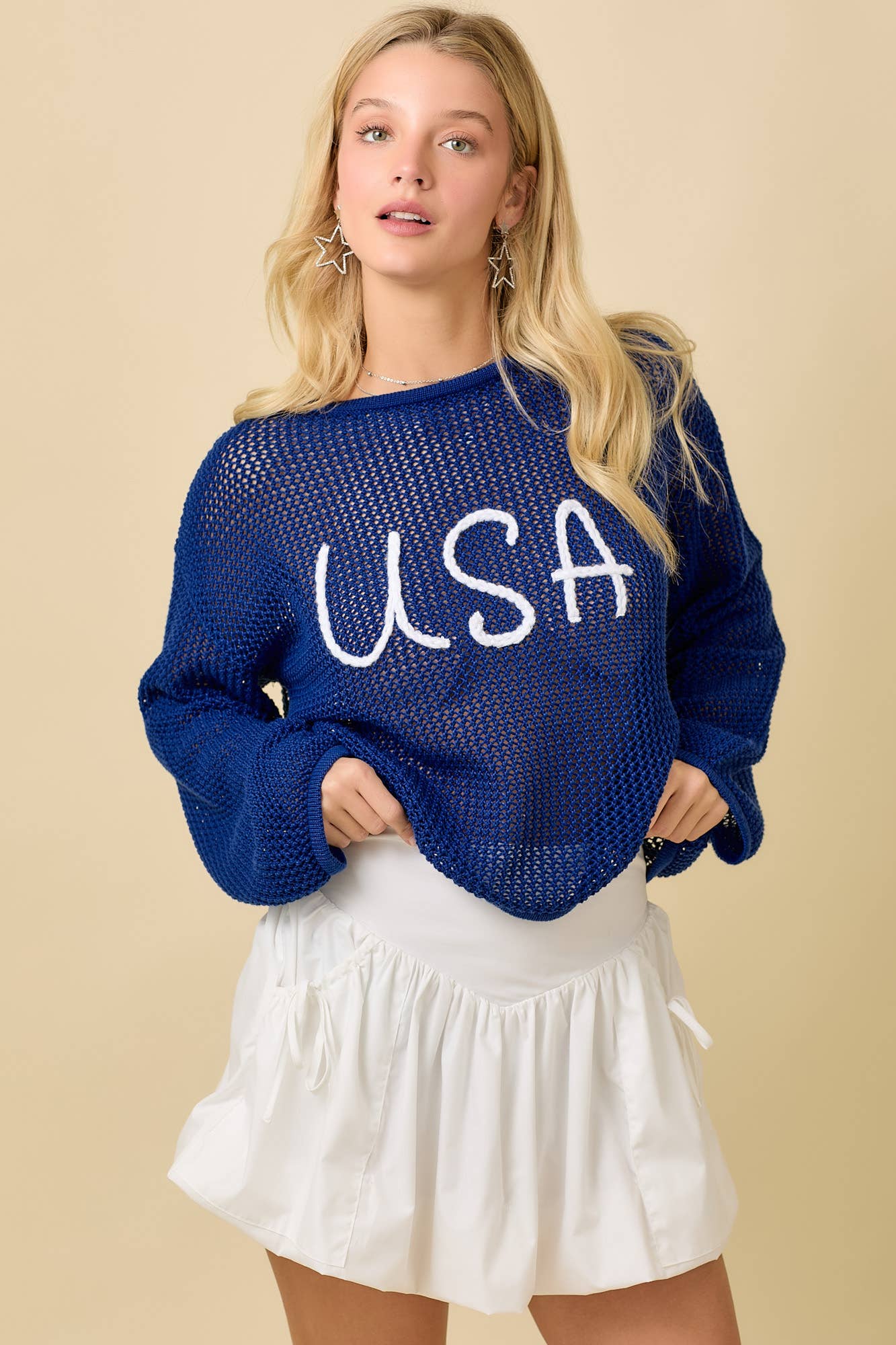 Bubble Skort With Ribbon Bow Tie Pocket Detail