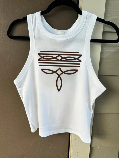 Boot Stitch Cropped Tank