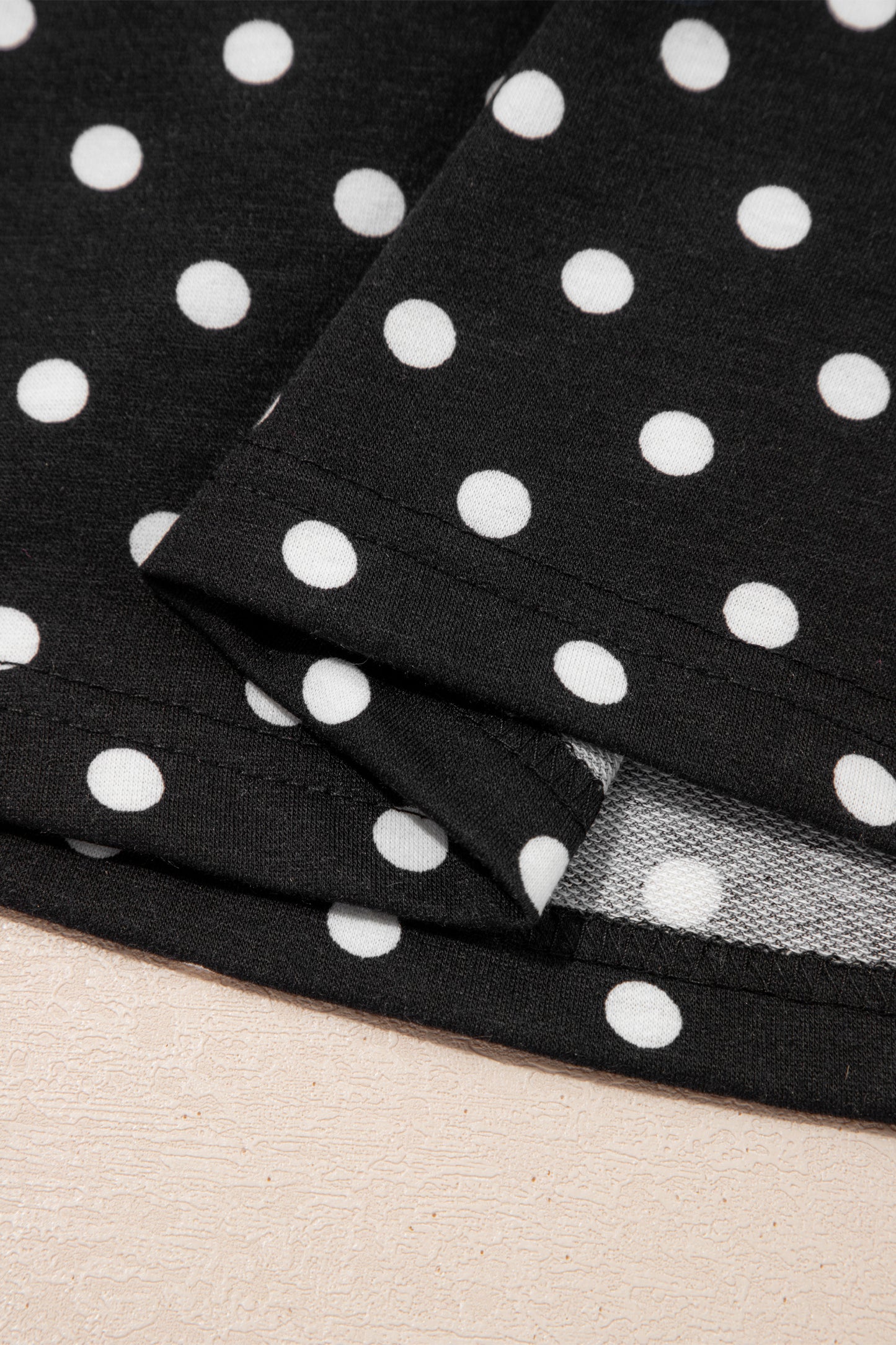 Polka Dot Drawstring Casual Mini Skort