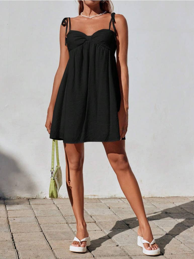 Solid Color Mini Cami Dress