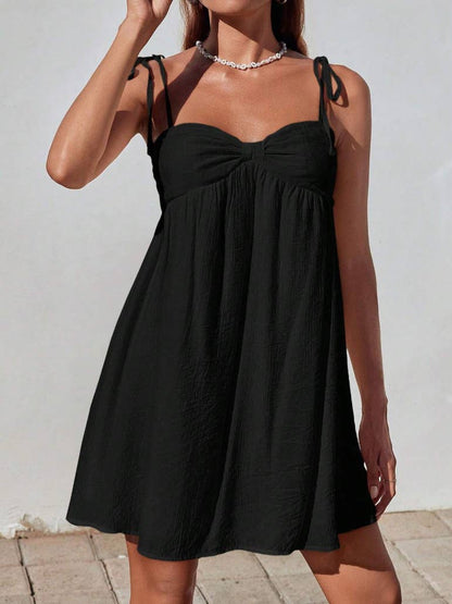 Solid Color Mini Cami Dress