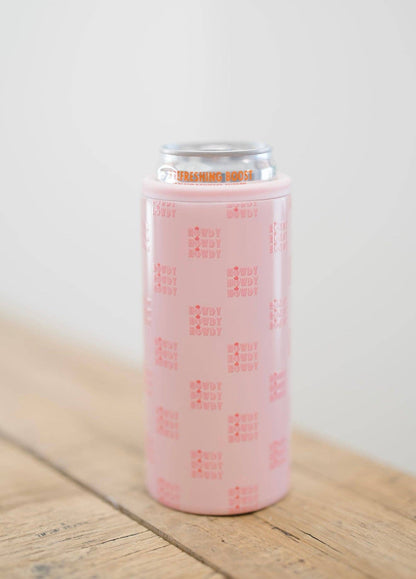 Hard Cooling Can in Pink Howdy