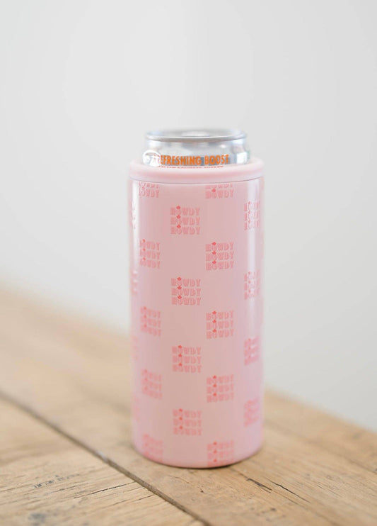 Hard Cooling Can in Pink Howdy