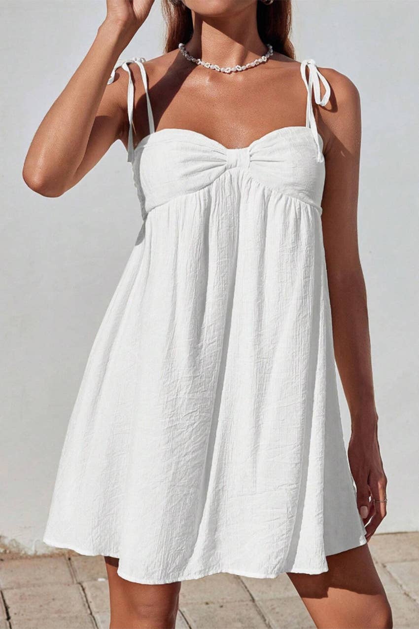 Solid Color Mini Cami Dress
