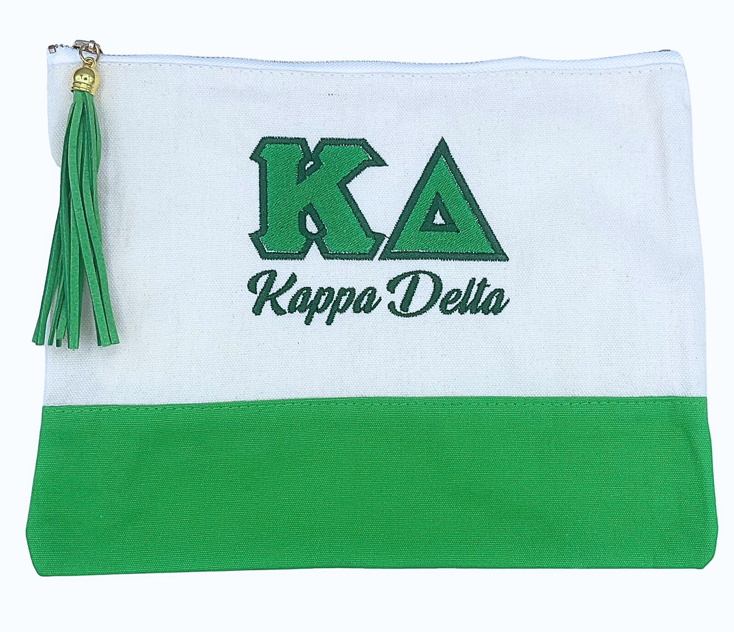 Sorority Embroidered Greek Letter Pouch