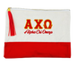 Sorority Embroidered Greek Letter Pouch