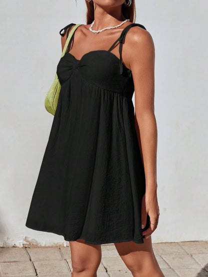 Solid Color Mini Cami Dress