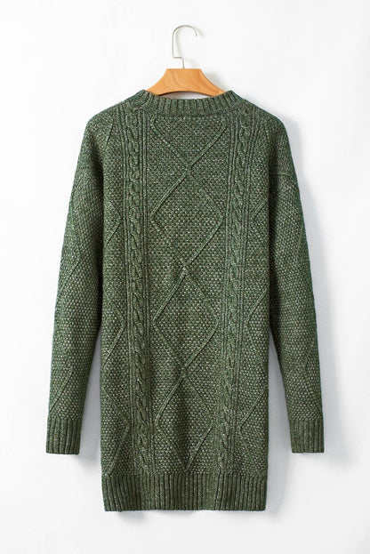 Grace Cable Knit Loose Fit Knit Sweater Dress