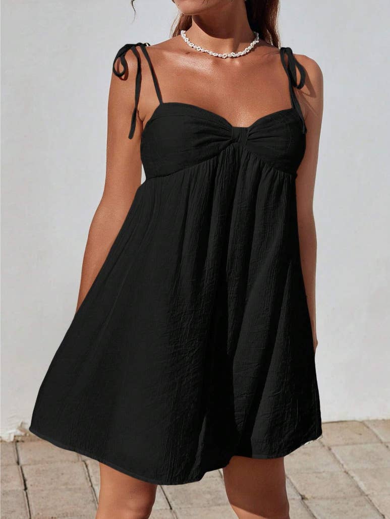 Solid Color Mini Cami Dress