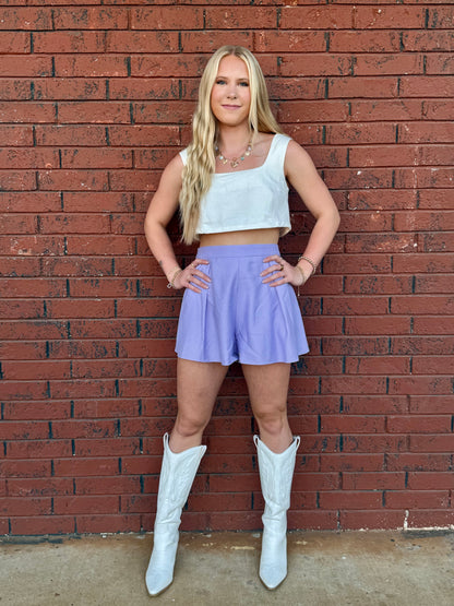 Flowy Purple Shorts