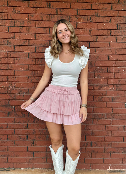 Soild Color Skirt