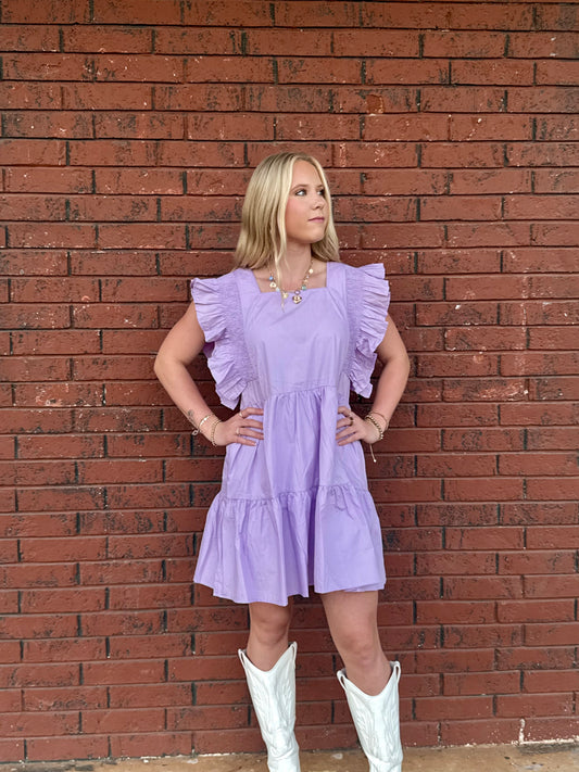 Purple Flowy Dress