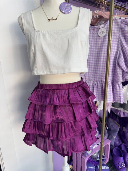 Violet Vibes Mini Skirt