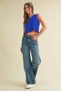 BACK BOW TIE SLEEVELESS TOP