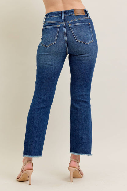 Judy Blue:  Dark Wash Kick Flare