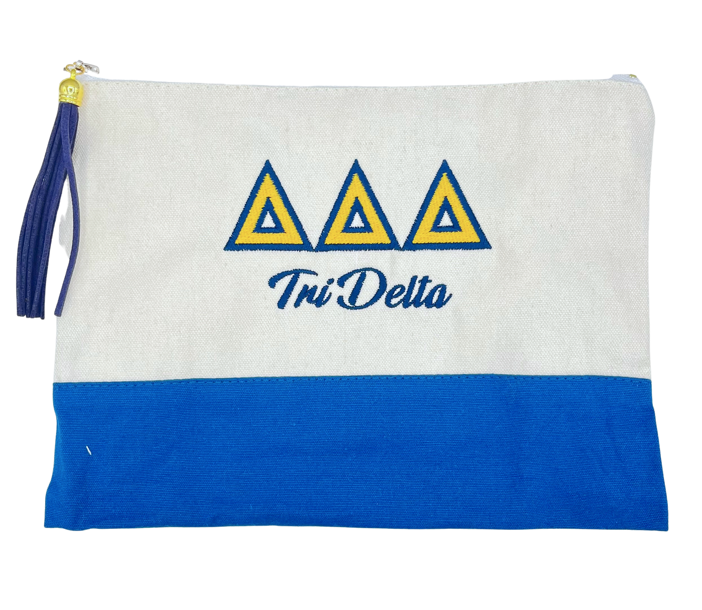 Sorority Embroidered Greek Letter Pouch