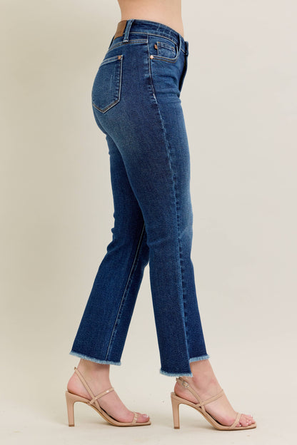 Judy Blue:  Dark Wash Kick Flare
