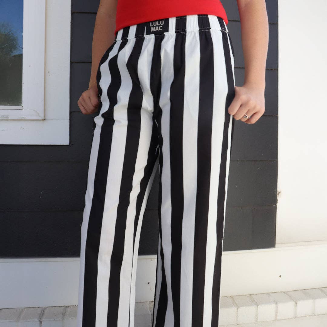 STRIPE PANT BLACK