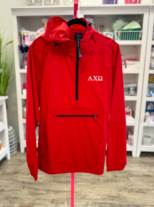 Sorority Embroidered Rain Jacket