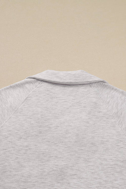 Polo Collar V Neck Pullover and Drawstring Sweatpants Set
