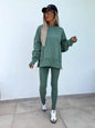 Loose Sweatshirt and Slim Pants Set